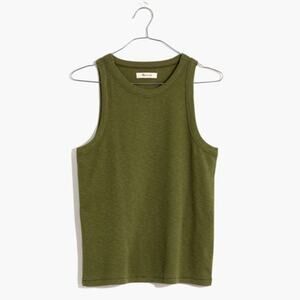 Madewell Westville Tank Top in Palm Tree Green